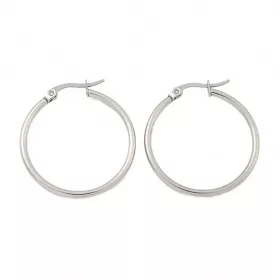 Náušnice kruhy 30x2 mm, chirurgická ocel 304, 2 ks