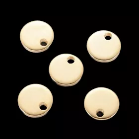 Přívěsek kočka 7x1 mm, chirurgická ocel, 10 ks, zlatá barva