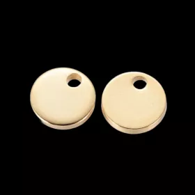 Přívěsek kočka 7x1 mm, chirurgická ocel, 10 ks, zlatá barva