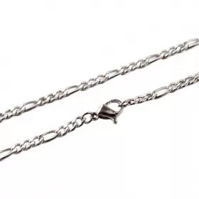 Řetízek s karabinkou, chirurgická ocel 304, šířka 3x1 mm, délka 50 cm