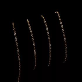 Řetízek z chirurgické oceli, oválné očko 2,5x2 mm, 1 metr, zlatá barva