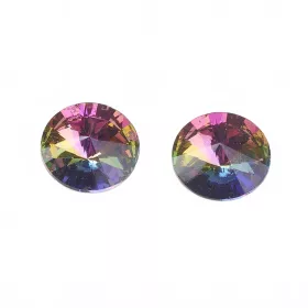 Skleněný kabošon Rivoli 10x4,5 mm, vitrail medium