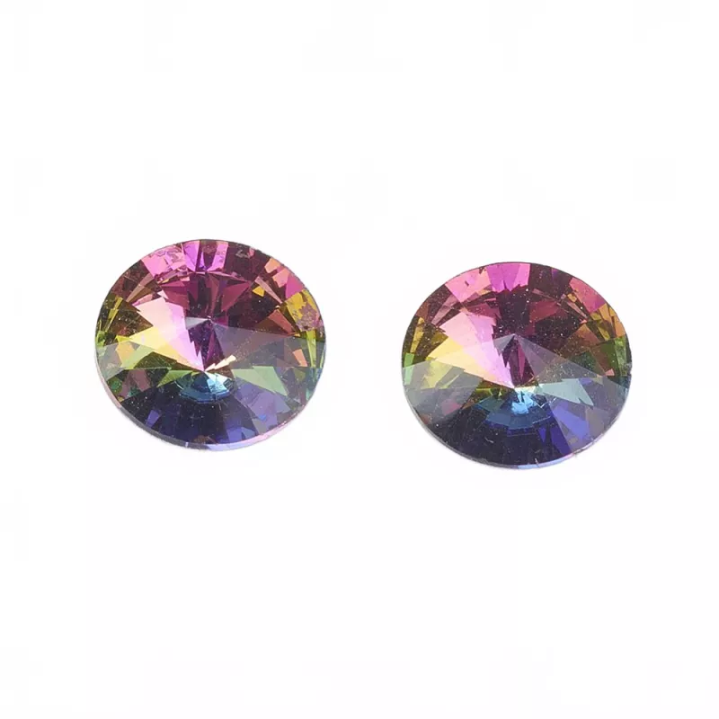 Skleněný kabošon Rivoli 10x4,5 mm, vitrail medium
