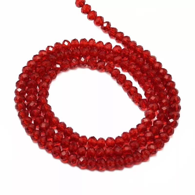 Slavík 3x2 mm, 122 ks, červená