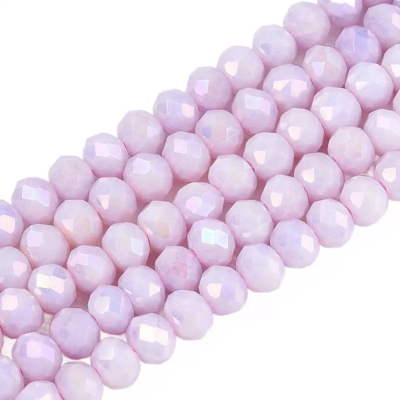 Slavík 4,5x3,5 mm, 106 ks, plnobarevná lila s AB pokovem