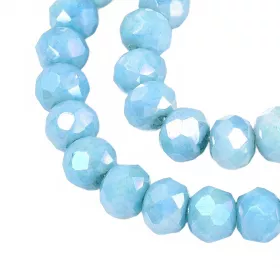 Slavík 4,5x3,5 mm, 106 ks, plnobarevná modrá s AB pokovem