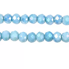 Slavík 4,5x3,5 mm, 106 ks, plnobarevná modrá s AB pokovem