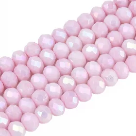 Slavík 4,5x3,5 mm, 106 ks, plnobarevná růžová s AB pokovem