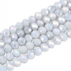 Slavík 4,5x3,5 mm, 106 ks, plnobarevná šedá s AB pokovem