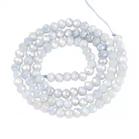 Slavík 4,5x3,5 mm, 106 ks, plnobarevná šedá s AB pokovem