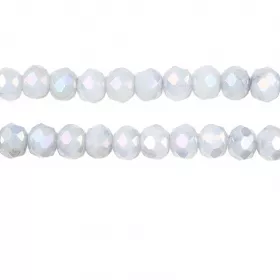 Slavík 4,5x3,5 mm, 106 ks, plnobarevná šedá s AB pokovem