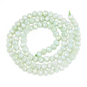 Slavík 4,5x3,5 mm, 106 ks, plnobarevná světlá mátová s AB pokovem