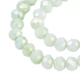 Slavík 4,5x3,5 mm, 106 ks, plnobarevná světlá mátová s AB pokovem