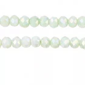 Slavík 4,5x3,5 mm, 106 ks, plnobarevná světlá mátová s AB pokovem