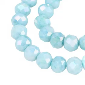 Slavík 4,5x3,5 mm, 106 ks, plnobarevná světle modrá s AB pokovem