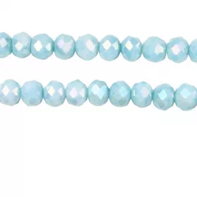 Slavík 4,5x3,5 mm, 106 ks, plnobarevná světle modrá s AB pokovem