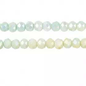 Slavík 4,5x3,5 mm, 106 ks, plnobarevná žlutozelená s AB pokovem