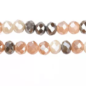 Slavík 6x5 mm, 85 ks, mix plnobarevná broskvová