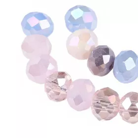 Slavík 6x5 mm, 85 ks, mix plnobarevná růžová