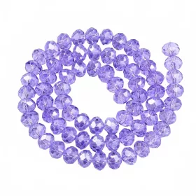 Slavík 8x6 mm, 62 ks, lila fialová s lustovým pokovem
