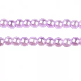Voskované perle 4 mm, 200 ks, lila