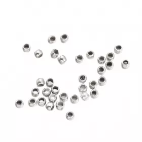Zamačkávací rokajl kuličky 1,5 mm, 500 ks, platinový