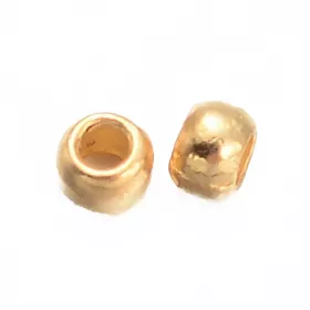 Zamačkávací rokajl kuličky 1,5 mm, 500 ks, zlatá barva