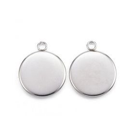 Přívěsek s lůžkem 10 mm, chirurgická ocel 304