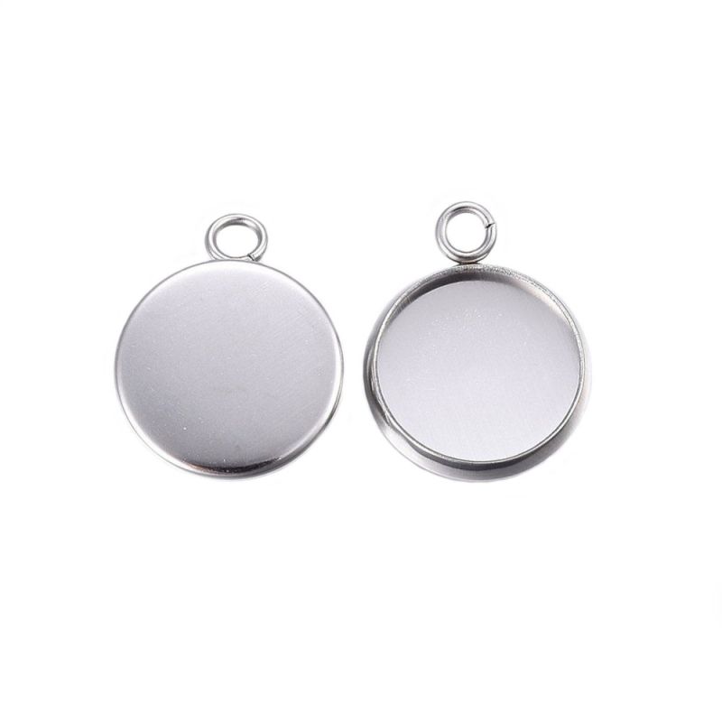 Přívěsek s lůžkem 10 mm, chirurgická ocel 304