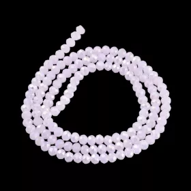 Slavík 3,8x3 mm, 112 ks, mléčná růžová s AB pokovem