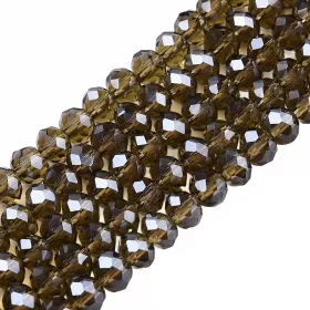 Slavík 3x2 mm, 140 ks, šedohnědá s lustrovým pokovem