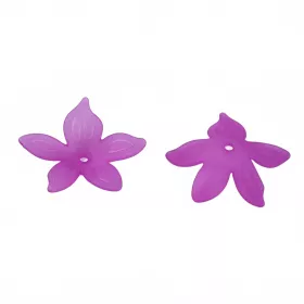 Akrylový květ  27x26 mm, 20 ks, orchidea