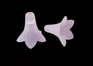 Akrylový zvonek 23 mm,  světle růžový