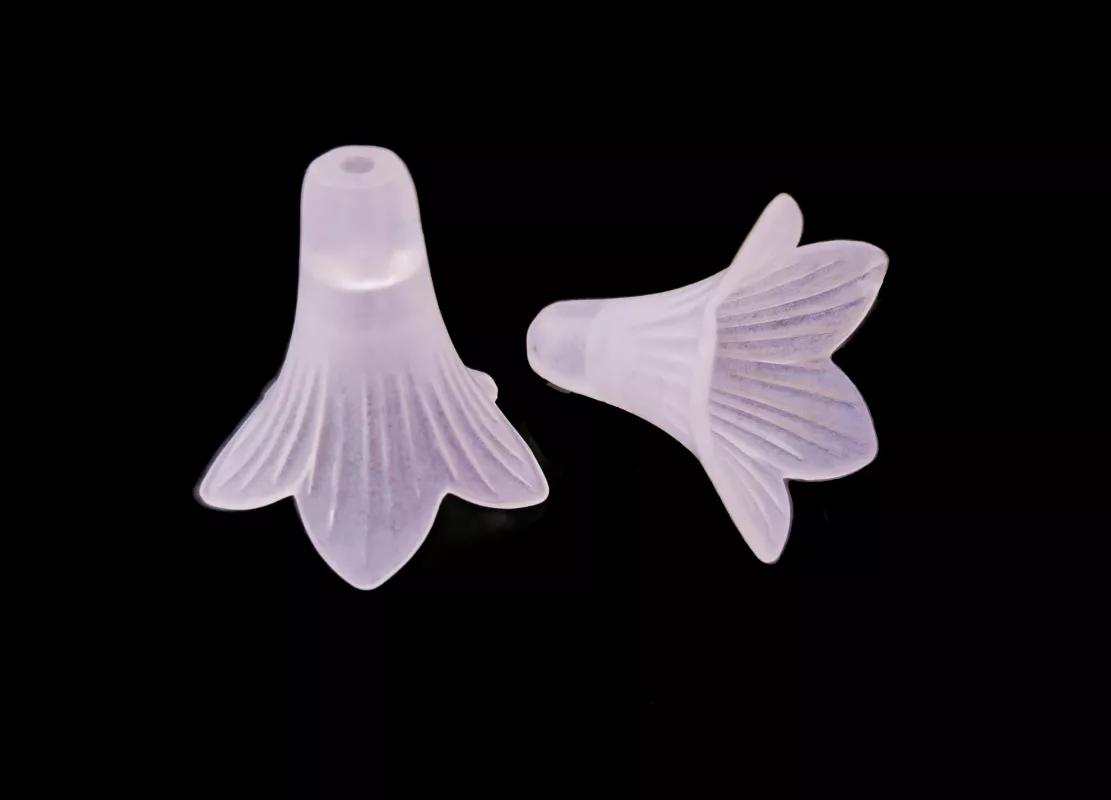 Akrylový zvonek 23 mm, světle růžový