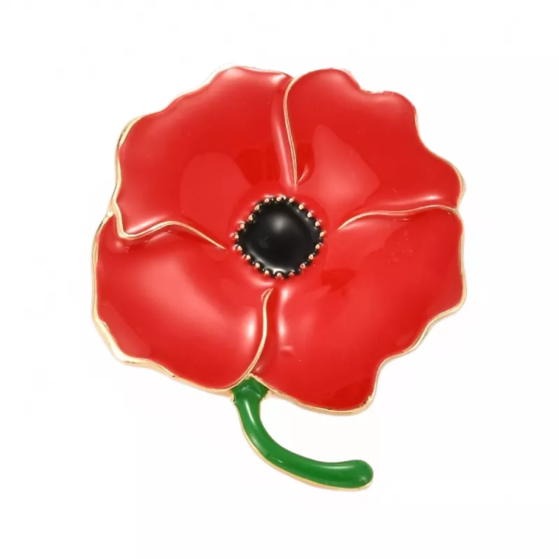 Brož vlčí mák 48x39 mm