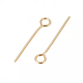 Ketlovací jehla 18x0,6 mm, chirurgická ocel, 50 ks, zlatá barva