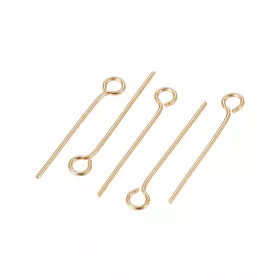 Ketlovací jehla 20x0,6 mm, chirurgická ocel, 50 ks, zlatá barva