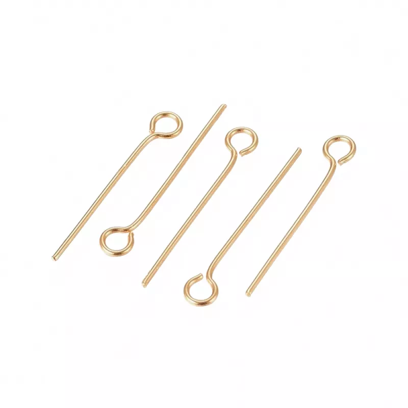 Ketlovací jehla 20x0,6 mm, chirurgická ocel, 50 ks, zlatá barva