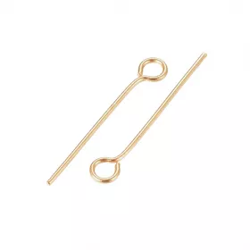 Ketlovací jehla 20x0,6 mm, chirurgická ocel, 50 ks, zlatá barva