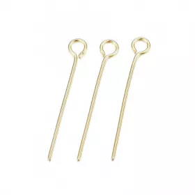 Ketlovací jehla 22x0,6 mm, chirurgická ocel, 50 ks, zlatá barva