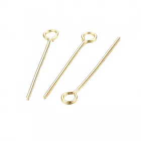 Ketlovací jehla 22x0,6 mm, chirurgická ocel, 50 ks, zlatá barva