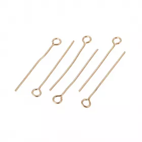 Ketlovací jehla 25x0,6 mm, chirurgická ocel, 50 ks, zlatá barva