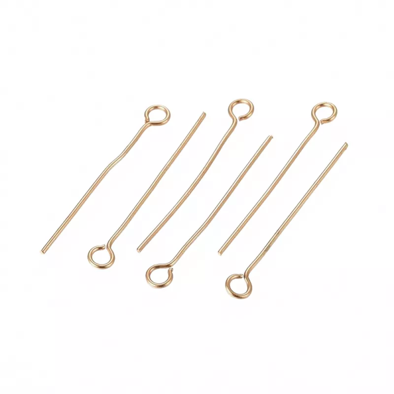 Ketlovací jehla 25x0,6 mm, chirurgická ocel, 50 ks, zlatá barva