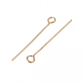 Ketlovací jehla 25x0,6 mm, chirurgická ocel, 50 ks, zlatá barva