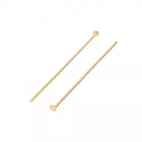 Ketlovací jehla 25x0,7 mm, chirurgická ocel, 20 ks, zlatá barva