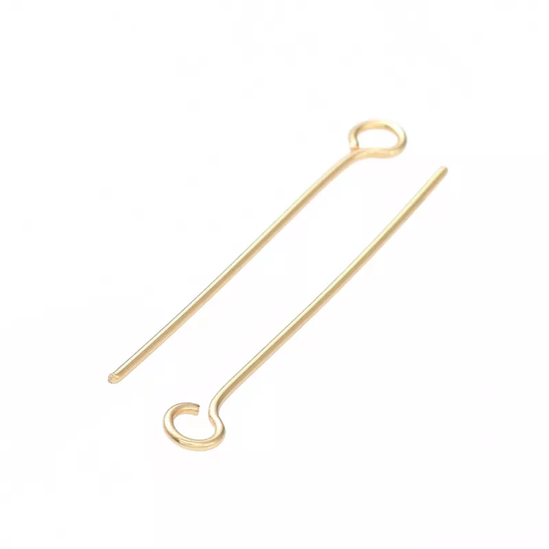 Ketlovací jehla 25x0,7 mm, chirurgická ocel, 50 ks, zlatá barva