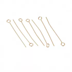 Ketlovací jehla 30x0,6 mm, chirurgická ocel, 50 ks, zlatá barva