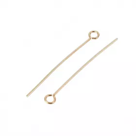 Ketlovací jehla 30x0,6 mm, chirurgická ocel, 50 ks, zlatá barva