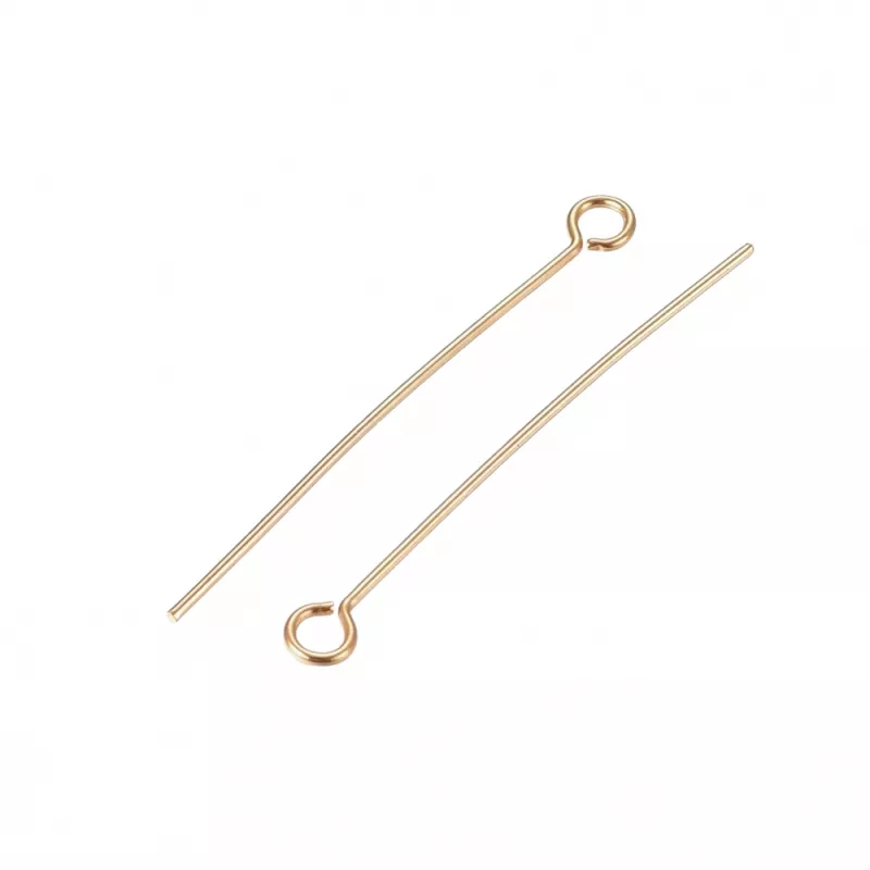 Ketlovací jehla 30x0,6 mm, chirurgická ocel, 50 ks, zlatá barva