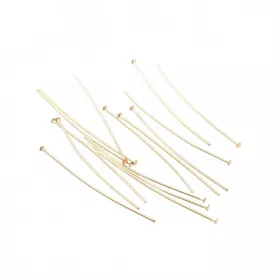 Ketlovací jehla 35x0,7 mm, chirurgická ocel, 20 ks, zlatá barva